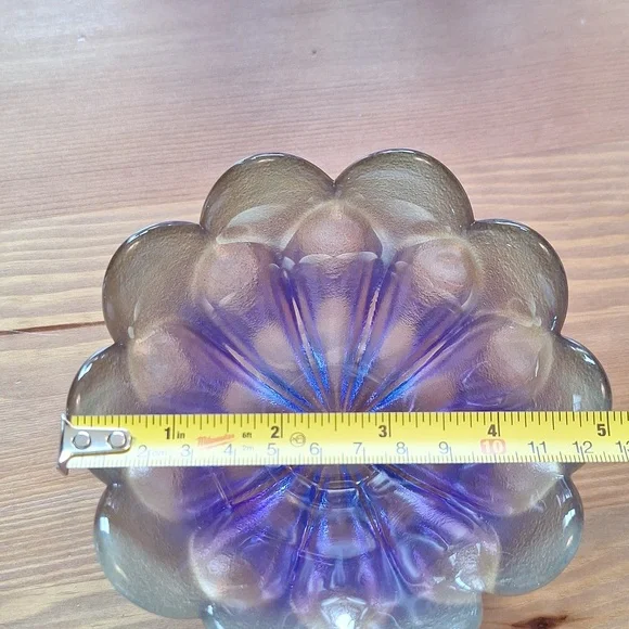 #AEF 3 Piece of Walther Glas Marrakech petal bowls And Plate gold and purple - Picture 8 of 16